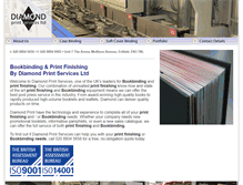 Tablet Screenshot of diamondprintservices.com